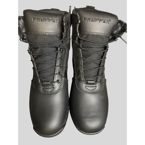 Propper Men’s Series 100 6” Side Zip Boot 11.5 Black Full Grain Leather Tactical - Picture 2 of 9